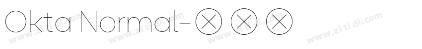 Okta Normal字体转换